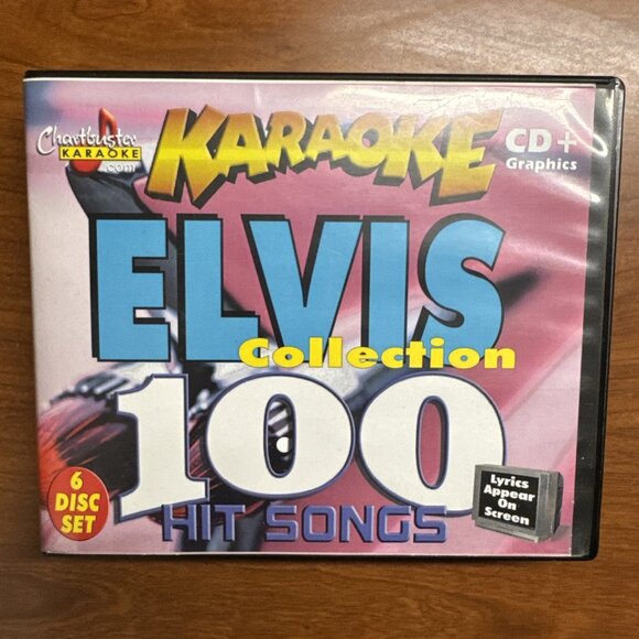 RARE Chartbuster Karaoke‎ Elvis Presley 100 Hit Song Collection - 6 Disc Set HTF - Picture 2 of 10